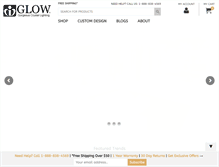 Tablet Screenshot of glowlighting.com